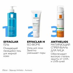 La Roche-Posay ANTHELIOS Anti-Shine Mist SPF50+ Солнцезащитный Матирующий Спрей-вуаль, 75 мл
