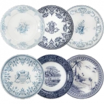 Набор обеденных тарелок Les Depareillees Blue (27.3 см), 6 шт.