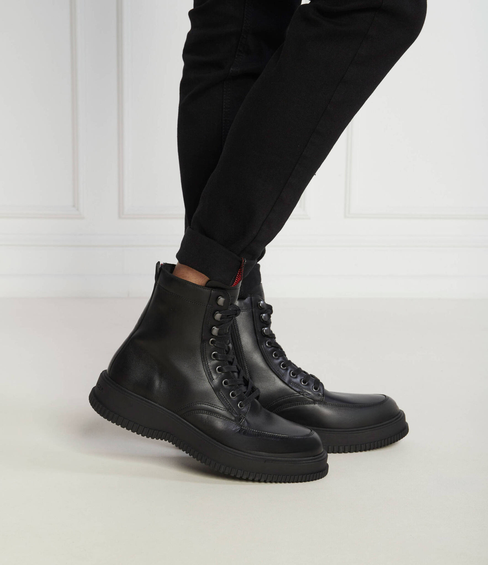 Кожаные трапперы everyday class termo Tommy Hilfiger - черный(FM0FM04658)