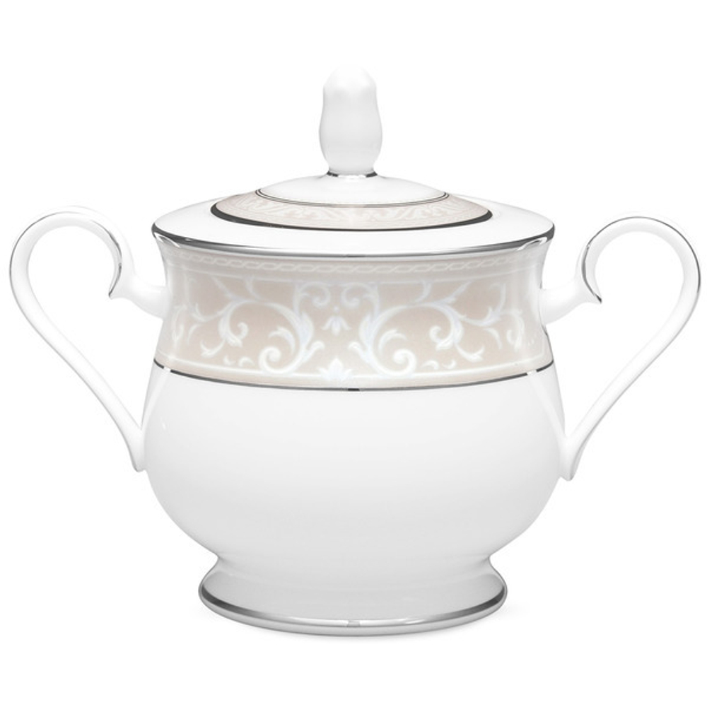 Сахарница 300мл Noritake Монтвейл с платиновым кантом