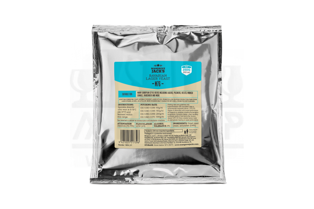 Пивные дрожжи Mangrove Jack's "Bavarian Lager Yeast M76", 250 г