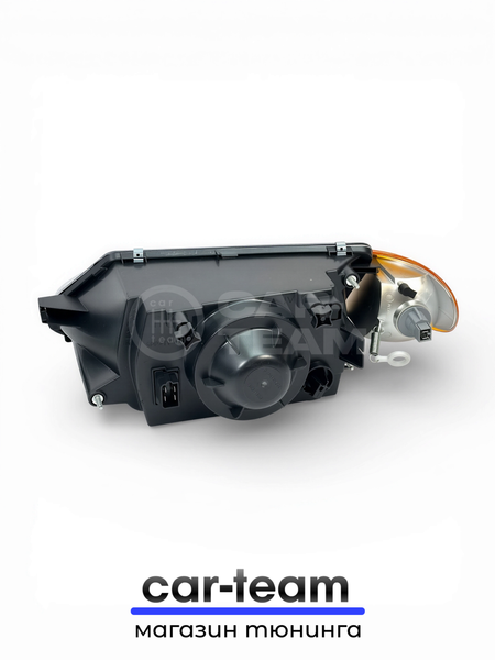 Фары на ВАЗ 2113, 2114, 2115 передние с Bi LED модулями 3.0 дюйма, желтые поворотники (под ключ)