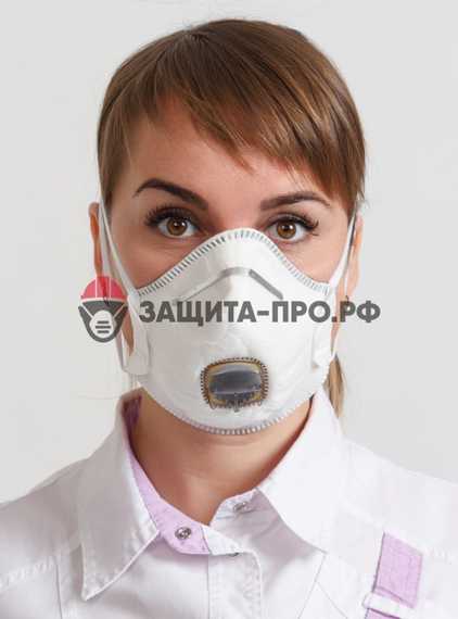 Респиратор Spirotek VS2200 СV, FFP2, с клапаном выдоха