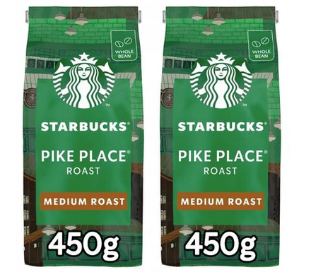 Кофе в зернах Starbucks Pike Place жареный 900г