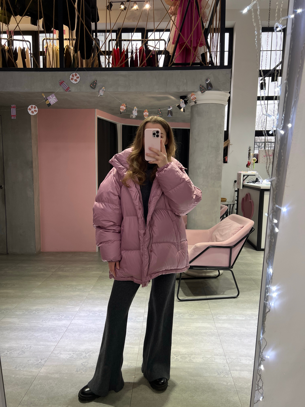 Пуховик Marshmallow розовый