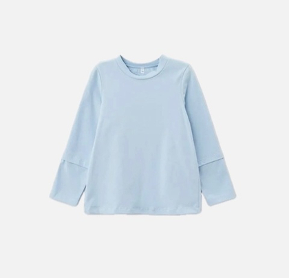 лонгслив в голубом цвете