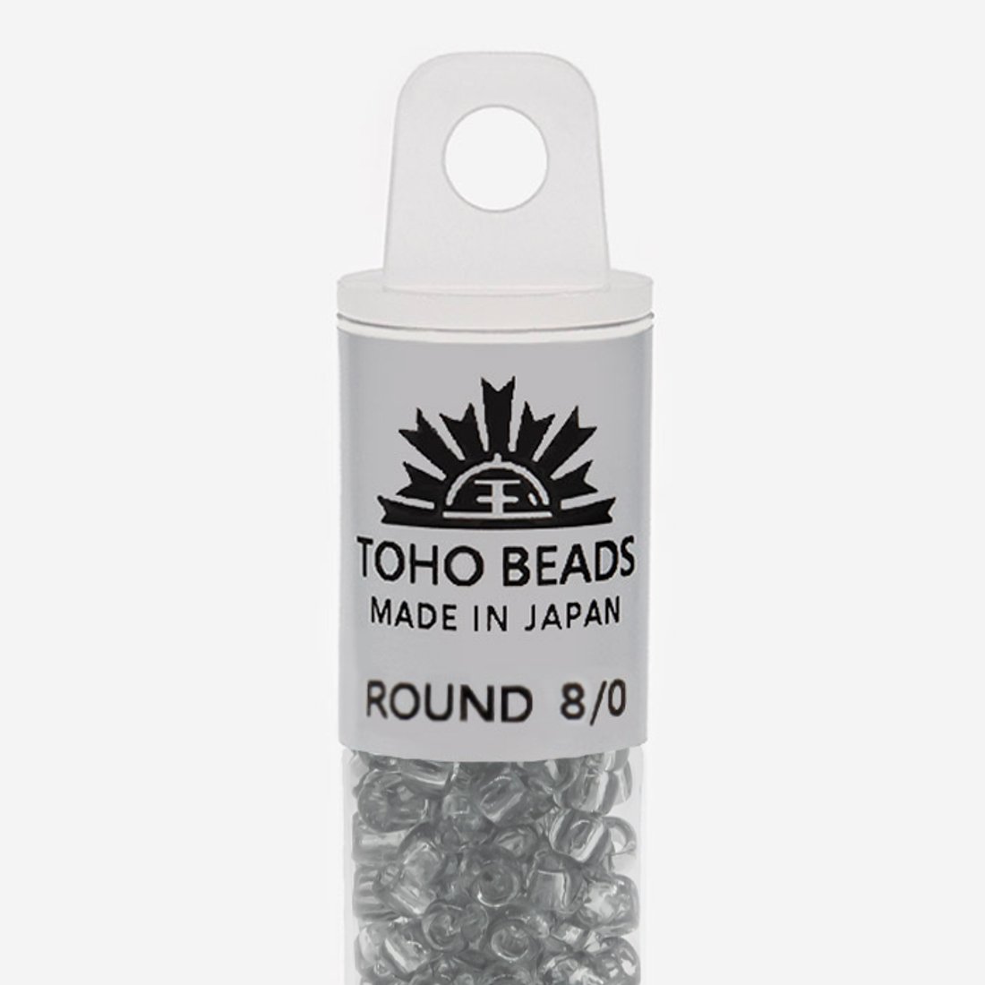 Японский бисер TOHO Round 8/0 (№9), прозрачный
