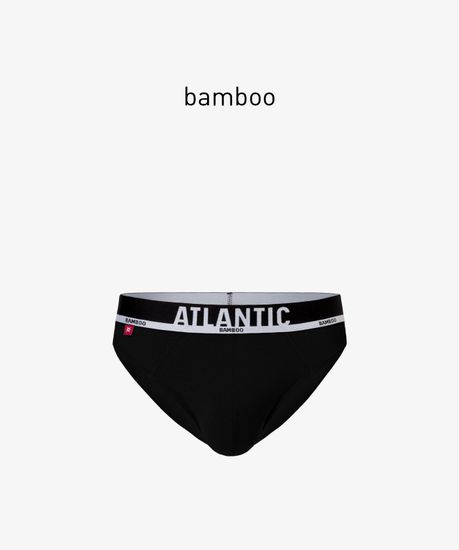 Мужские трусы слипы спорт Atlantic MP-1565, черные