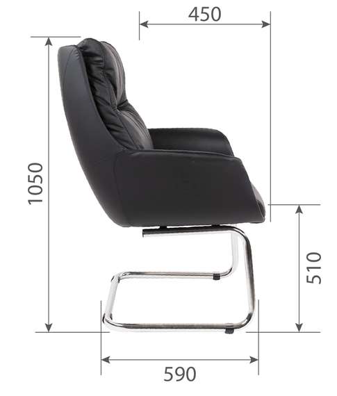 Офисное кресло CHAIRMAN ПРЕМЬЕР 524 черный