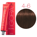 Краска для волос Igora Royal 4-6 Средний коричневый шоколадный Schwarzkopf Professional, 60 мл
