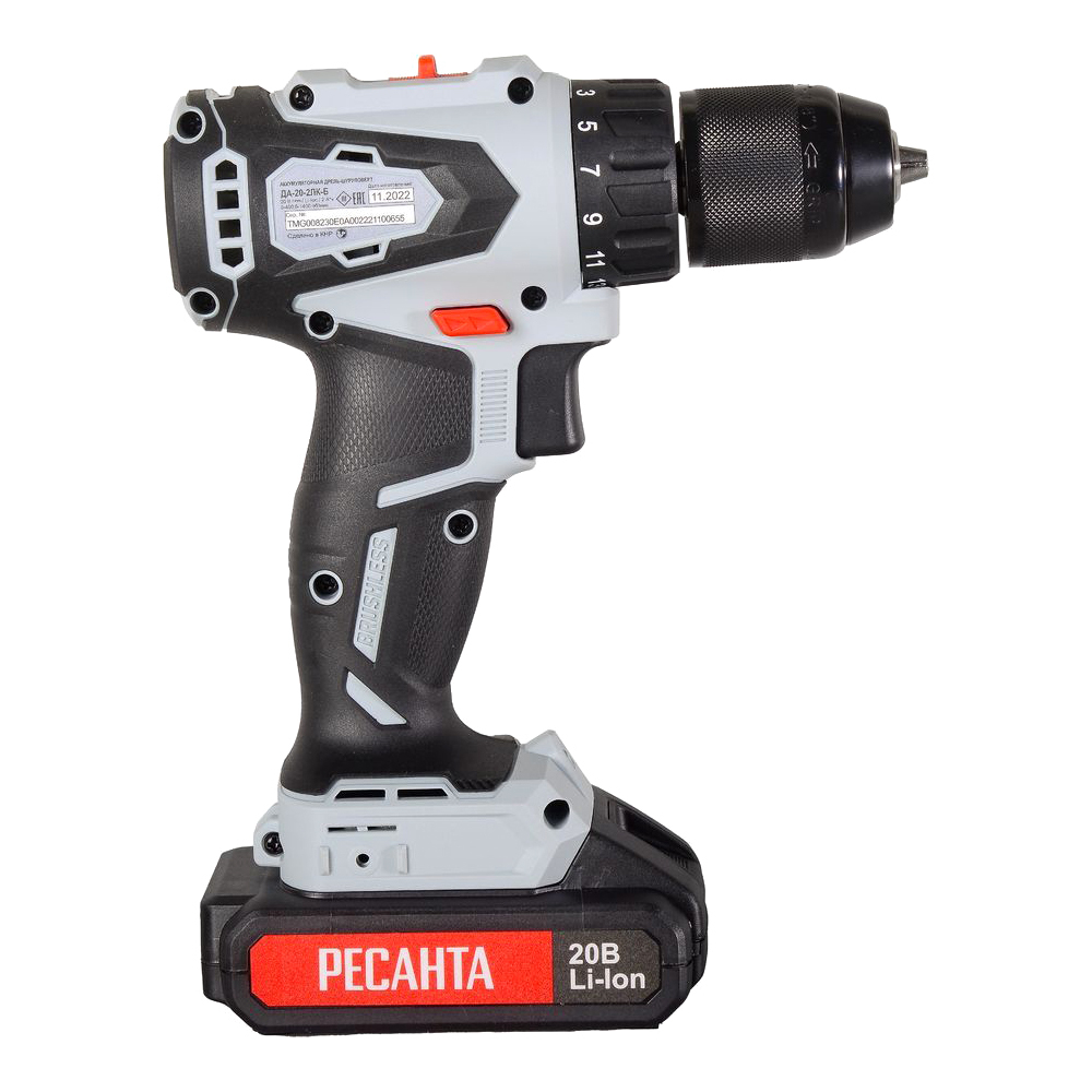 Дрель-шуруповерт аккумуляторная Ресанта ДА-20-2ЛК-Б