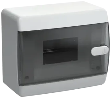 Бокс IEK Tekfor накладной 6-модулей IP41 белый/дымчатая дверь ЩРН-П-6 UNION Compact IP41
