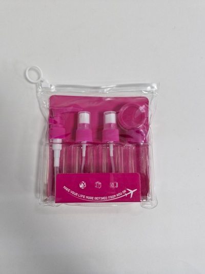 Дорожный набор 5 ёмкостей РОЗОВЫЙ