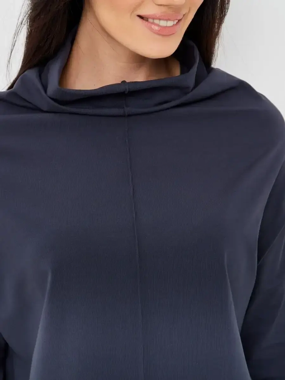 Лонгслив оверсайз графит