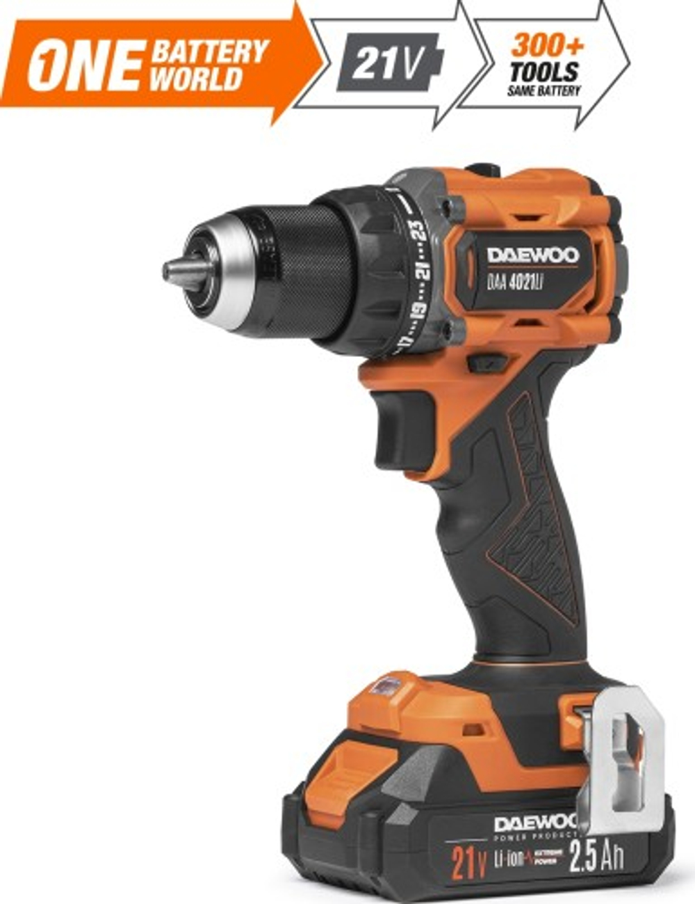 Дрель-шуруповерт аккумуляторная DAEWOO DAA 4021Li SET BOX с набором