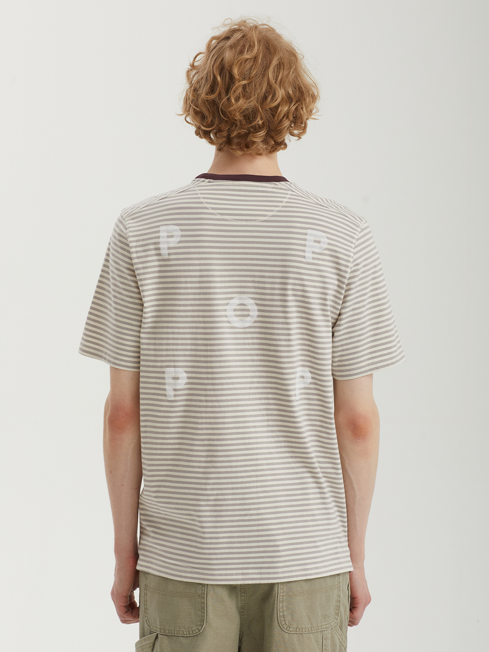 Мужская Футболка Striped Logo