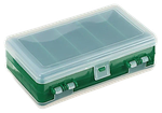 Коробка Три Кита TK-32 Двухсторонняя Зелёная 6+5отд. 190x112x50мм 003.0826