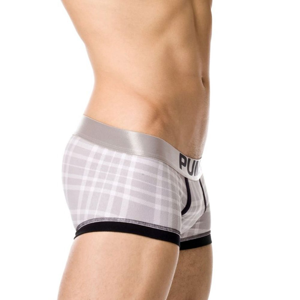 Мужские трусы боксеры серые в клетку PUMP! Tartan Grey