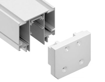 Заглушка демпферная для магнитного шинопровода в натяжной потолок (2шт) GL3609 WH белый Magnetic Standard 48V Ambrella