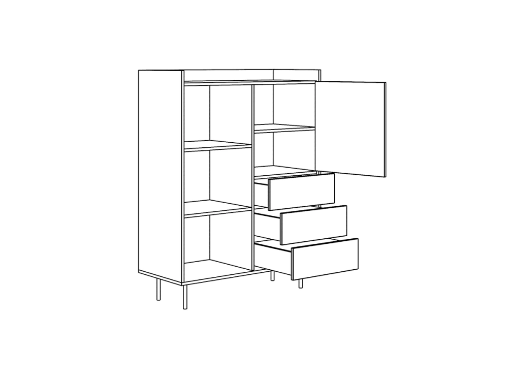 Шкаф-стеллаж Look