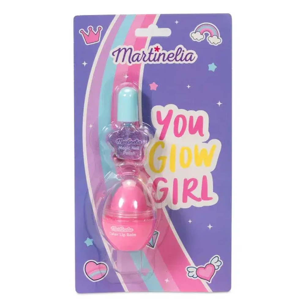 Набор из бальзама для губ и лака для ногтей Martinelia Super Girl