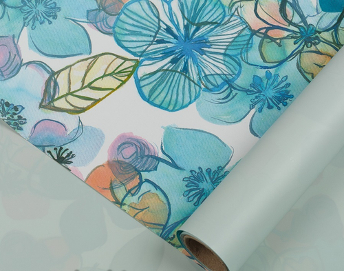 Пленка "Цветы" Светло-Зеленая