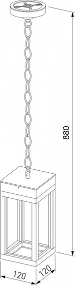 Подвесной светильник Elektrostandard Frame a051858