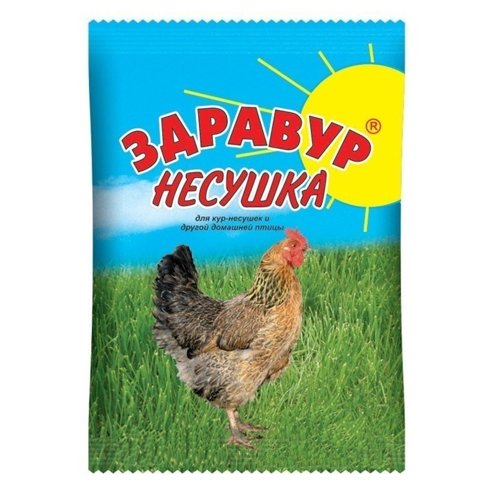 Витаминно - минеральная добавка к корму ( премикс )  Здравур Несушка для кур-несушек и другой домашней птицы (2 шт. по 600 гр.)