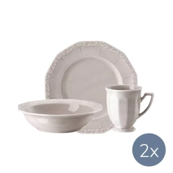 Rosenthal - Набор для завтрака Maria Pale Orchid на 2 персоны / артикул   1043040716815456 + 1043040716810221 + 1043040716815505   / GTIN
