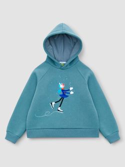 Худи серо-голубой ФИГУРИСТКА