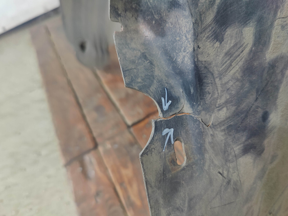 Подкрылок задний левый Skoda Fabia 2 07-14 Б/У Оригинал 5J6810971