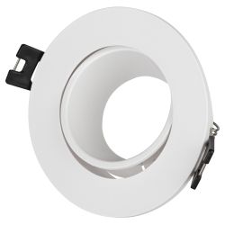 Встраиваемый светильник декоративный ЭРА KL90 WH MR16/GU5.3 белый, пластиковый