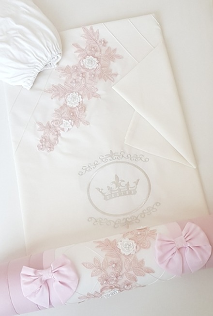 Арт. 77445 КПБ в кроватку для новорожденных Angélica - 3пр