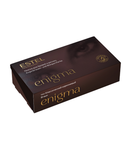 ESTEL Краска для бровей и ресниц ENIGMA, 20*20 мл классический коричневый
