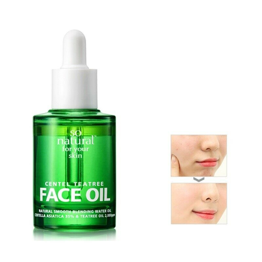 So Natural Centel Teatree Face Oil двухфазное масло для проблемной кожи с чайным деревом