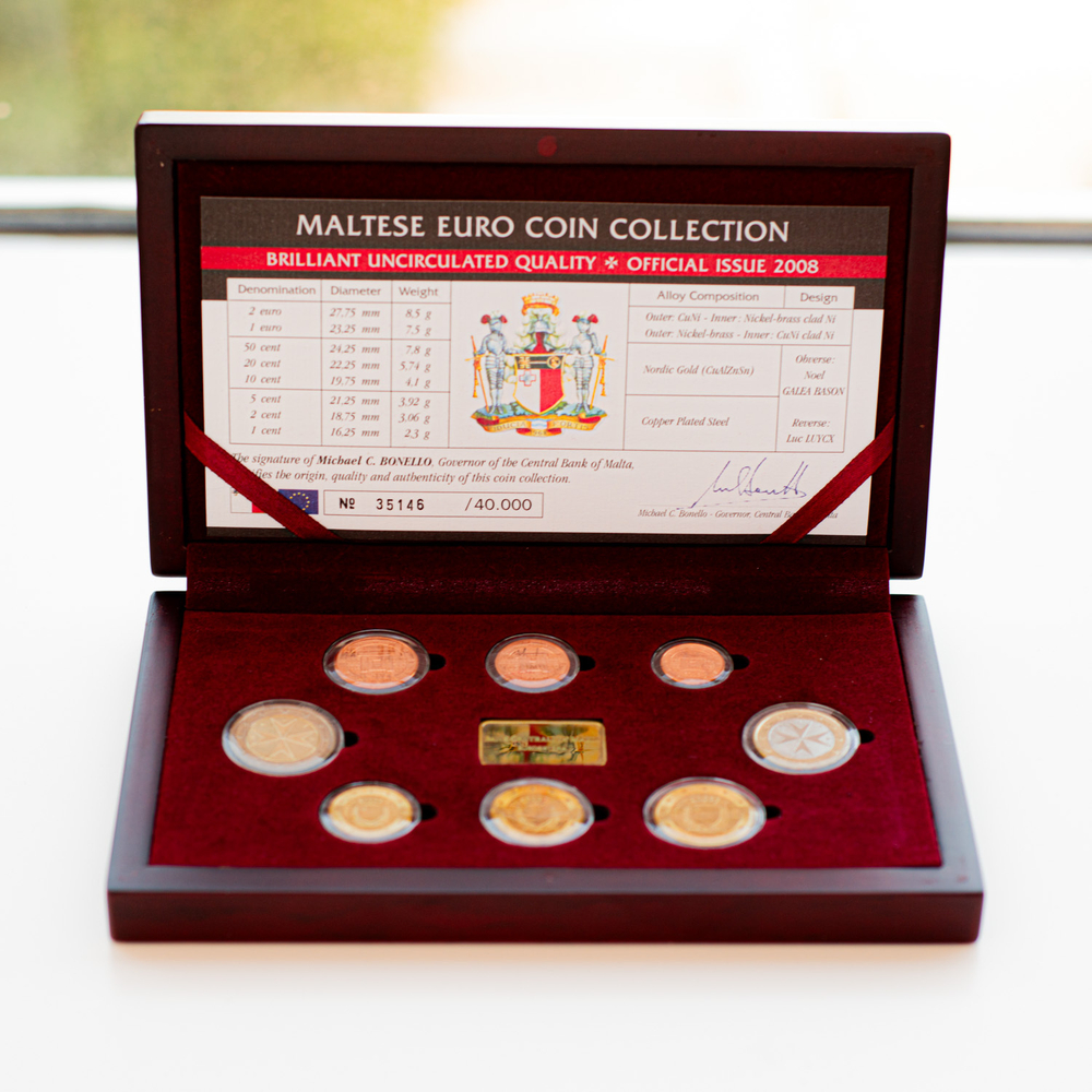 Malta 2008 Brilliant Uncirculated (BU) Coin Set