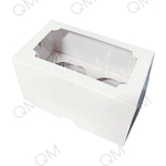 Коробка под капкейки с окошком 160*100*100 мм (2) (белая) целлюлозный картон с односторонним мелованным покрытием, 50шт