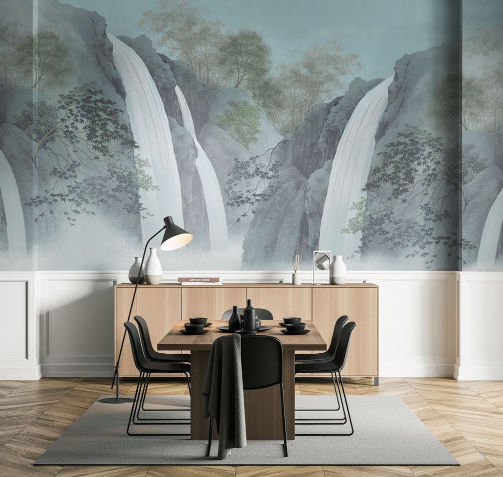 Пейзаж Водопад панно