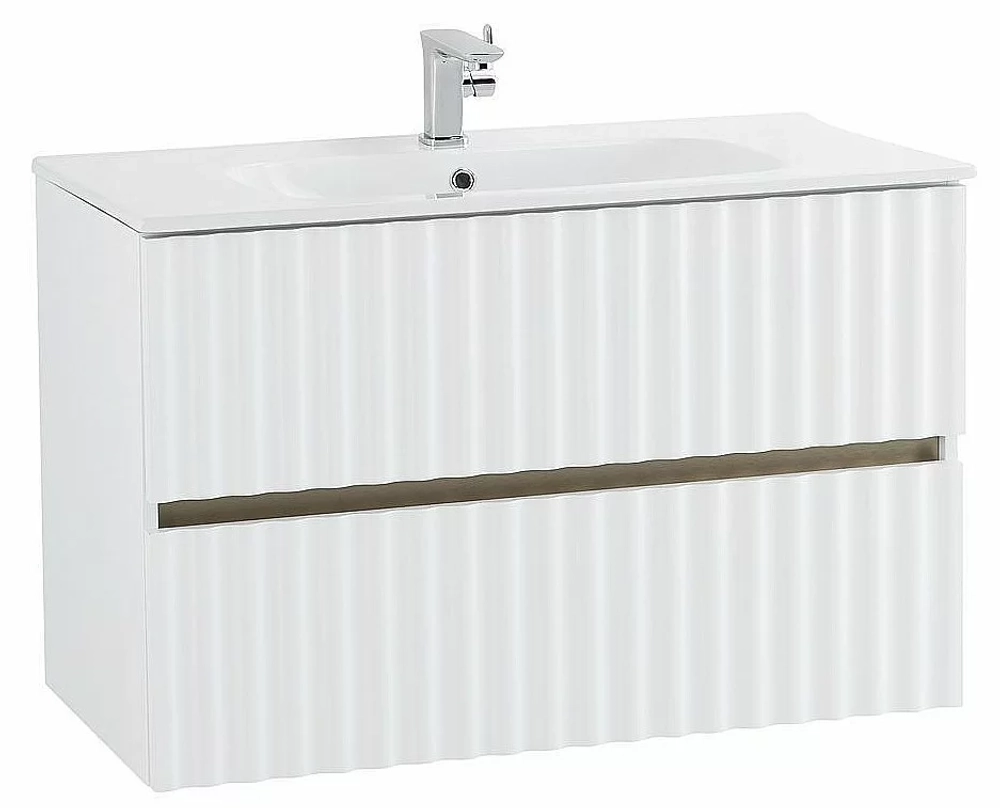 Тумба с раковиной Art&Max ELEGANT 90 белая матовая