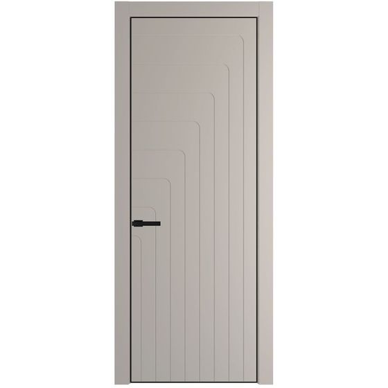 Фото межкомнатной двери эмаль Profil Doors 10PE сэнд глухая кромка чёрная