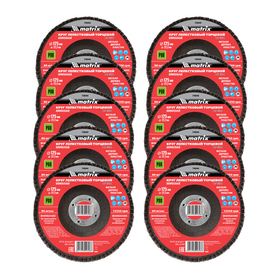 Круг лепестковый торцевой, P 80, 125 х 22.2 мм Matrix 74044