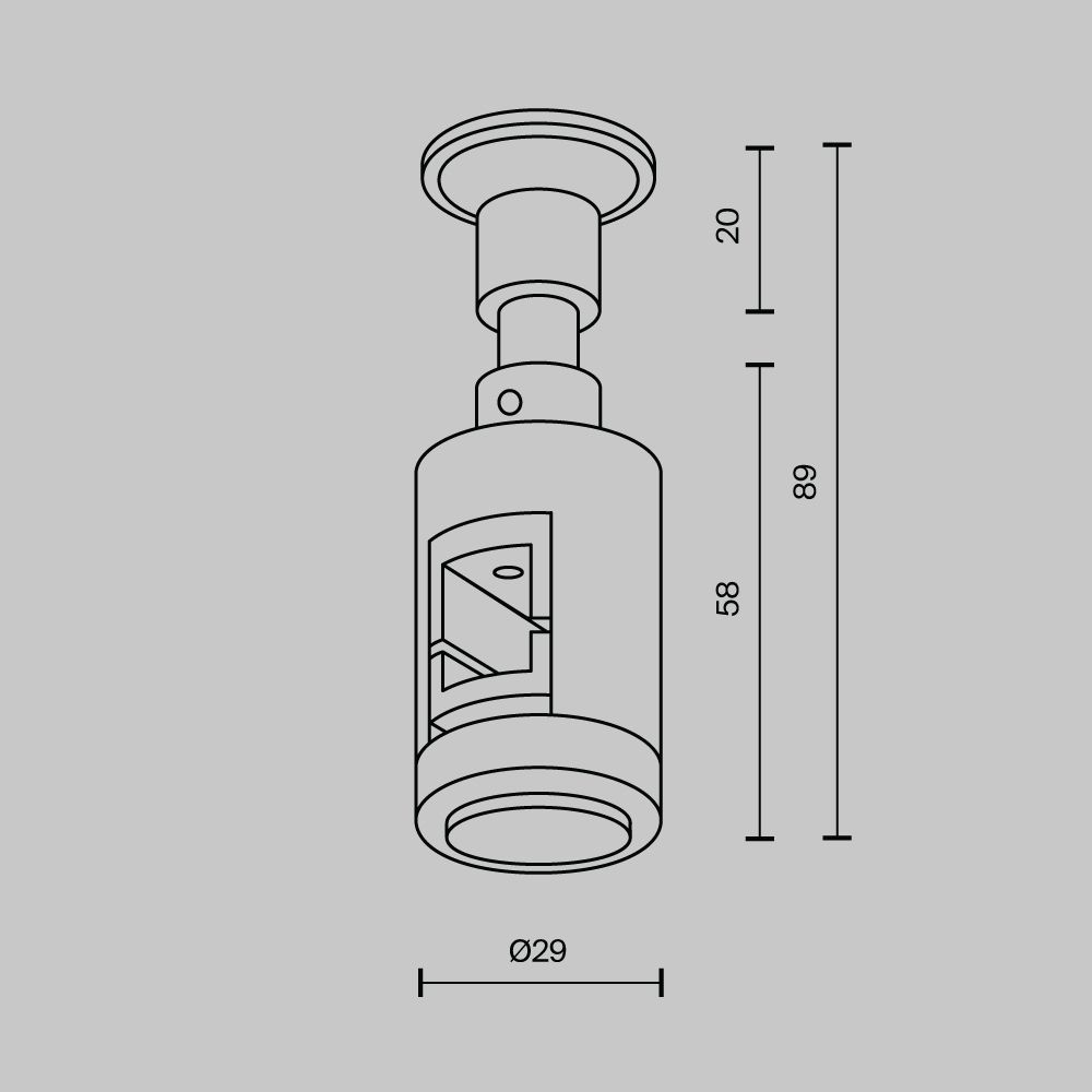 Крепление настенное одинарное Maytoni   TRA155CW-S1-BS
