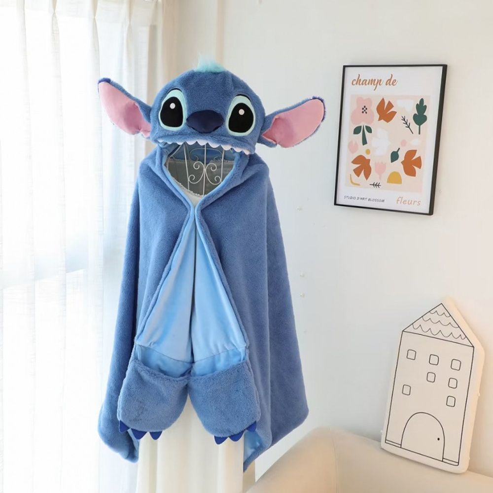 Плед с капюшоном &quot;Stitch&quot;, 115х150 см