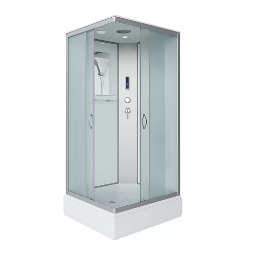 Душевая кабина Niagara Classic 330844QP 100x80 стекло матовое/профиль серебро