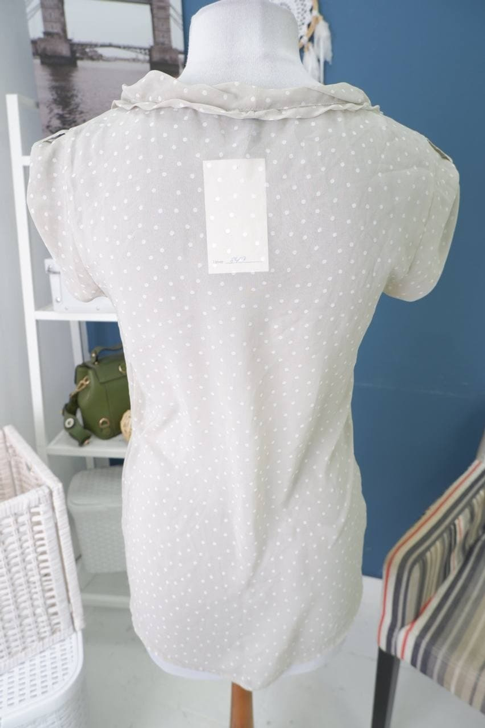 Блузка Benetton в горошек 44/46 размер