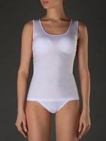 Женская майка из лиоцелла на широких бретелях (Размер: XL) (Цвет: бежевый)