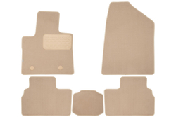 Коврики в салон для CHANGAN UNI-T 2022- кроссовер, 5шт. (текстиль, бежевые) KLEVER0409200522112KH