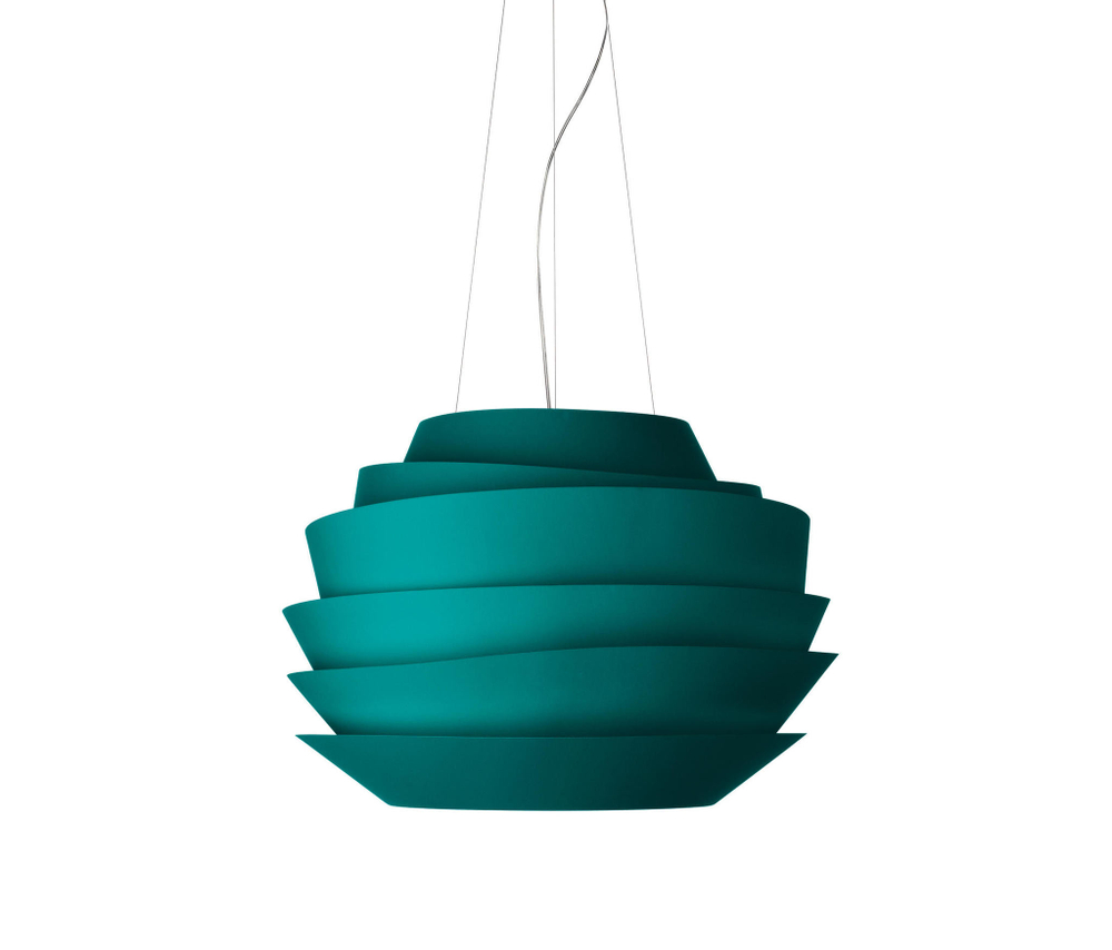 Pendant design lamp  Le Soleil by Foscarini (aquamarine)