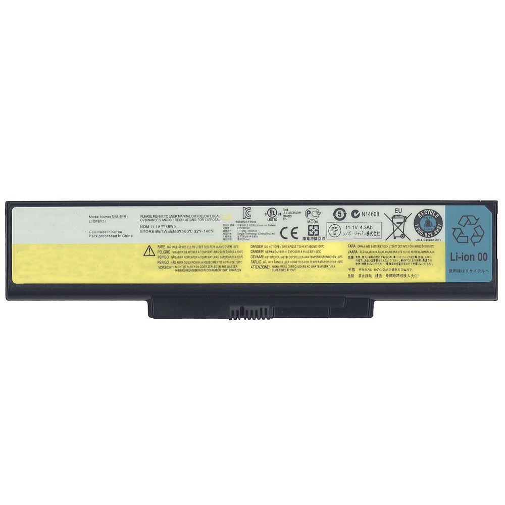 Аккумуляторная батарея для ноутбука Lenovo E46 (L10P6Y21) 11.1V 48Wh черная