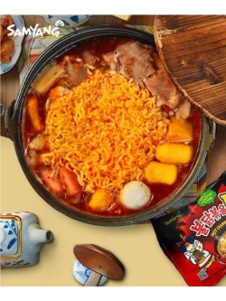 Набор Рамена из Азии Бульдак Самянг ассорти вкусов 3 шт